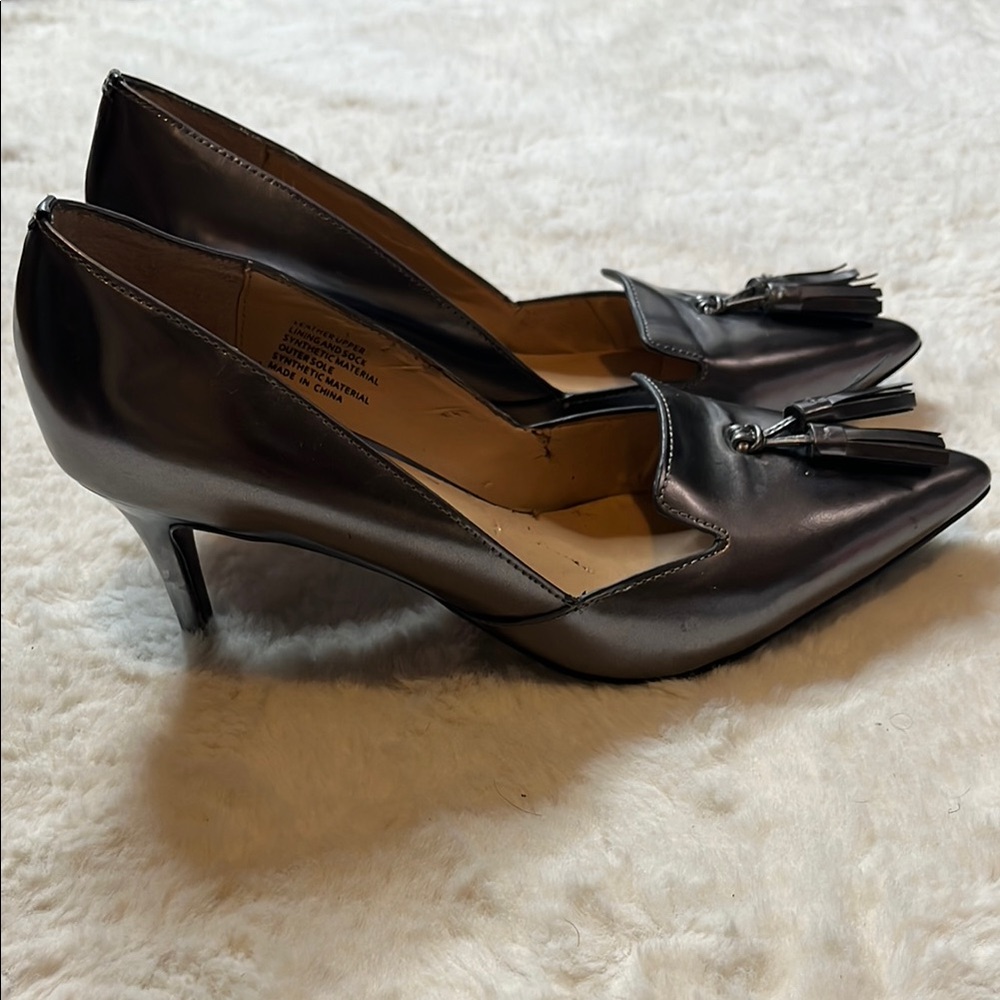 Elegant Black Tassel Heels